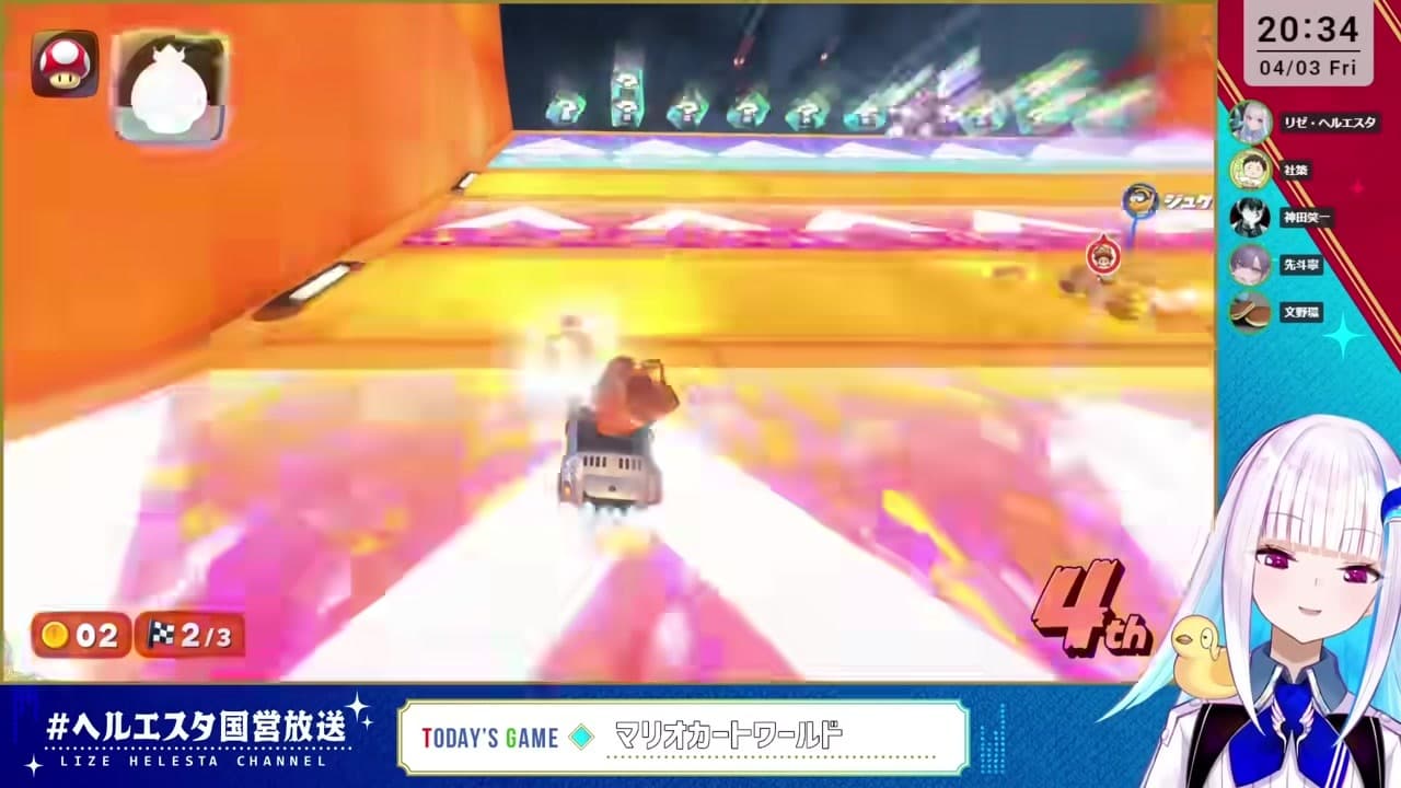 [Mario Kart Cup] Lize moved by the warm team with only one junior member