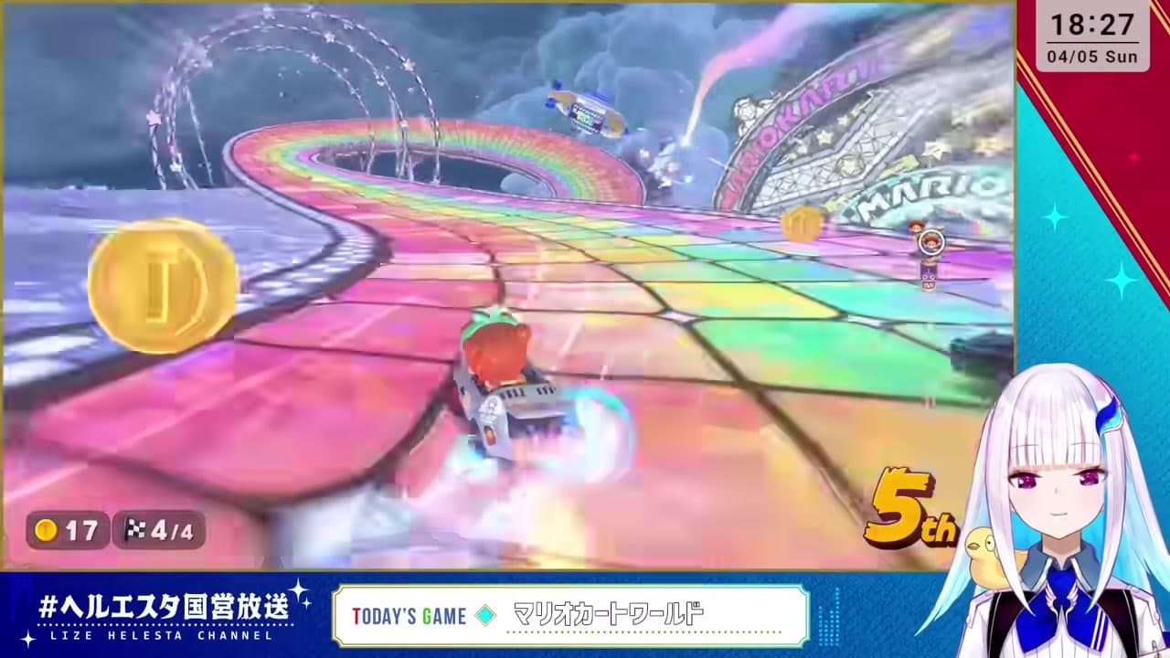 [MarioKart Cup] Lize survives 3 red shells at finish to qualify