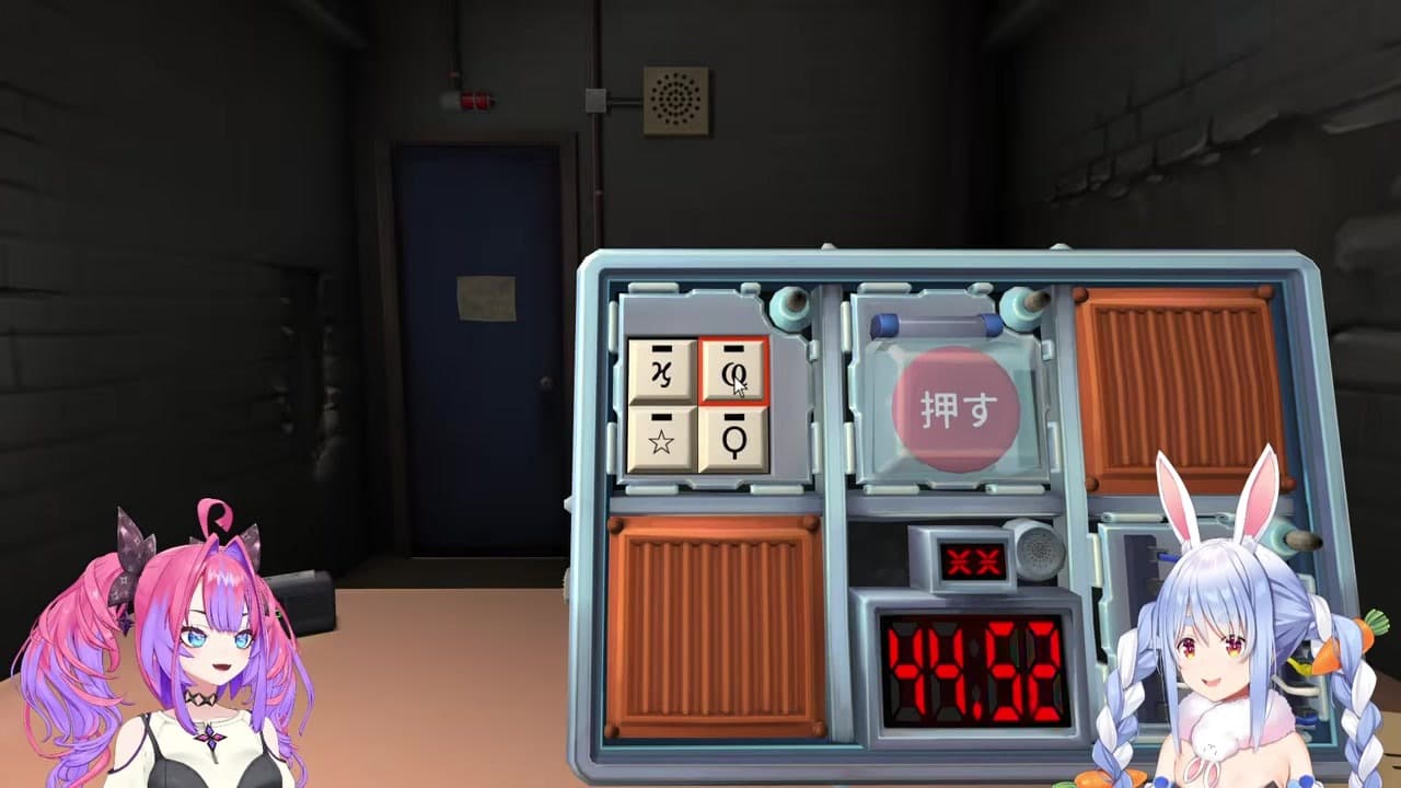 [KTaNE] Pekora dies instantly panicking over Vivi's 'pig tail' and 'O with squiggle' symbols