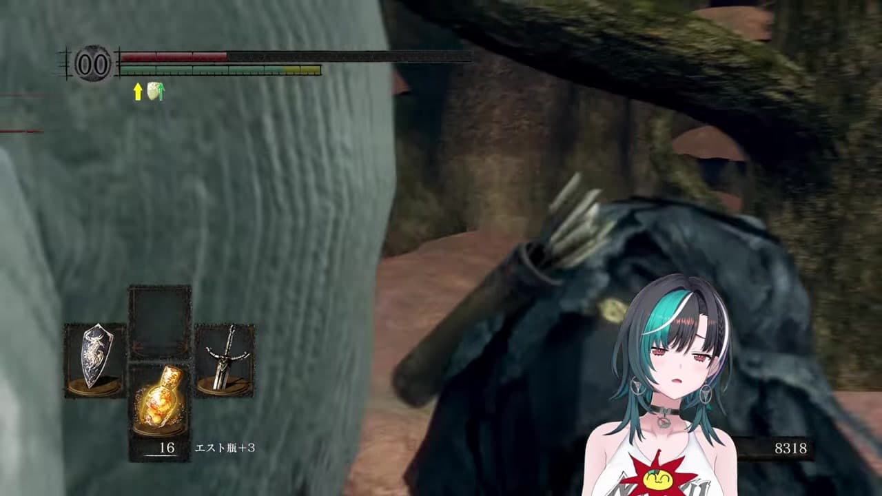 【ダクソ】デカキノコにワンパンされバジリスクおかわり決定の輪堂千速