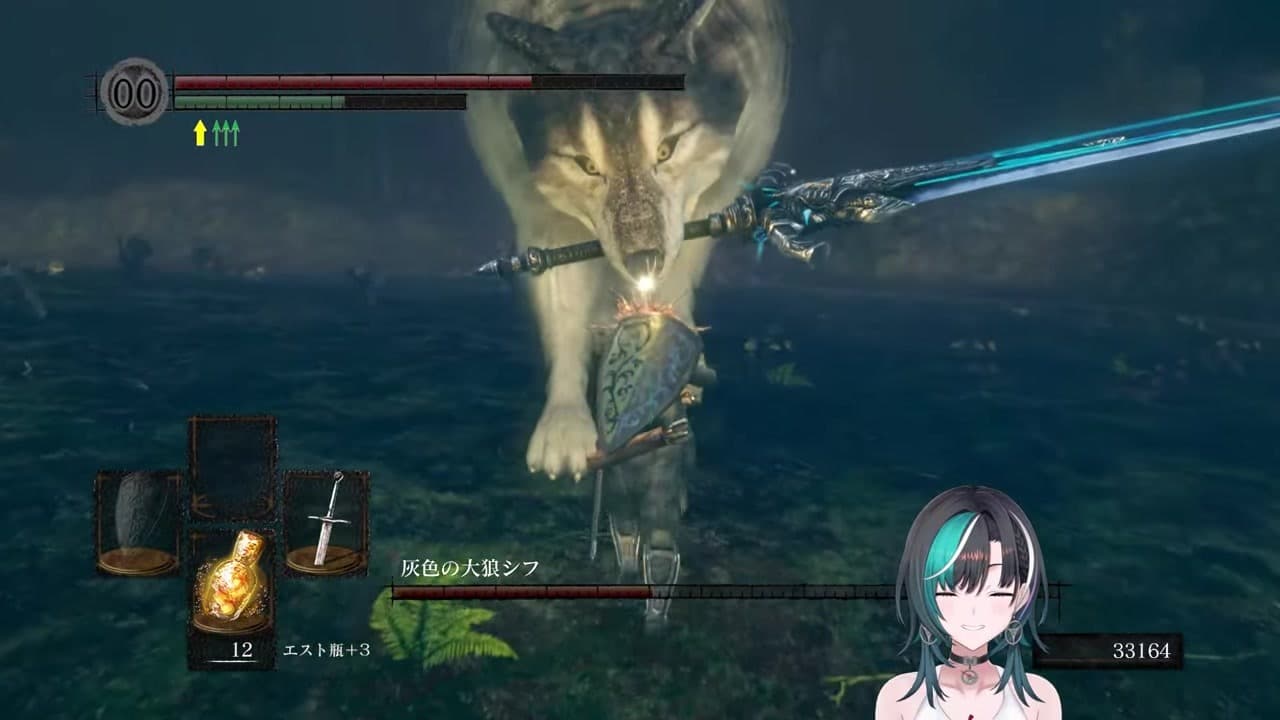 【ダクソ】「やだよシフ！」助けた灰狼と戦わされる輪堂千速