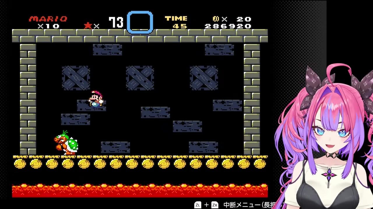 [Mario World] Vivi panics vs the easiest boss, endlessly 'peek-a-boo' dodging instead of stomping